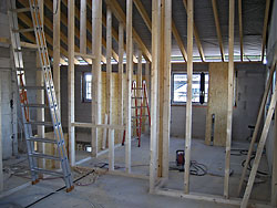 Die letzten Räume entstehen... Unser Raumteiler im Bad