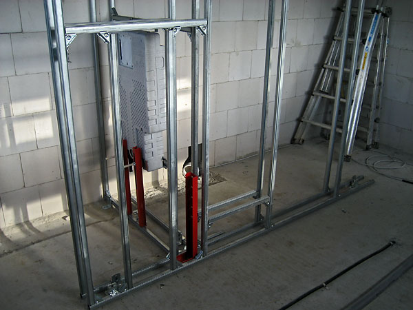 Die letzten Räume entstehen... Unser Raumteiler im Bad